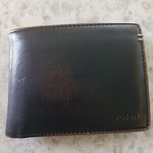 Men's Wade Leather Bifold with Flip ID Wallet, Black, (Model: ML3882001)
